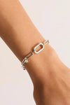 Sterling Silver With Love Annex Link Bracelet