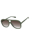 Bang Army Green w. Gold Metal / Brown Gradient Lens