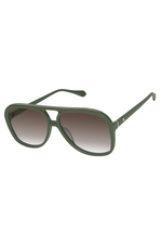 Bang Army Green w. Gold Metal / Brown Gradient Lens