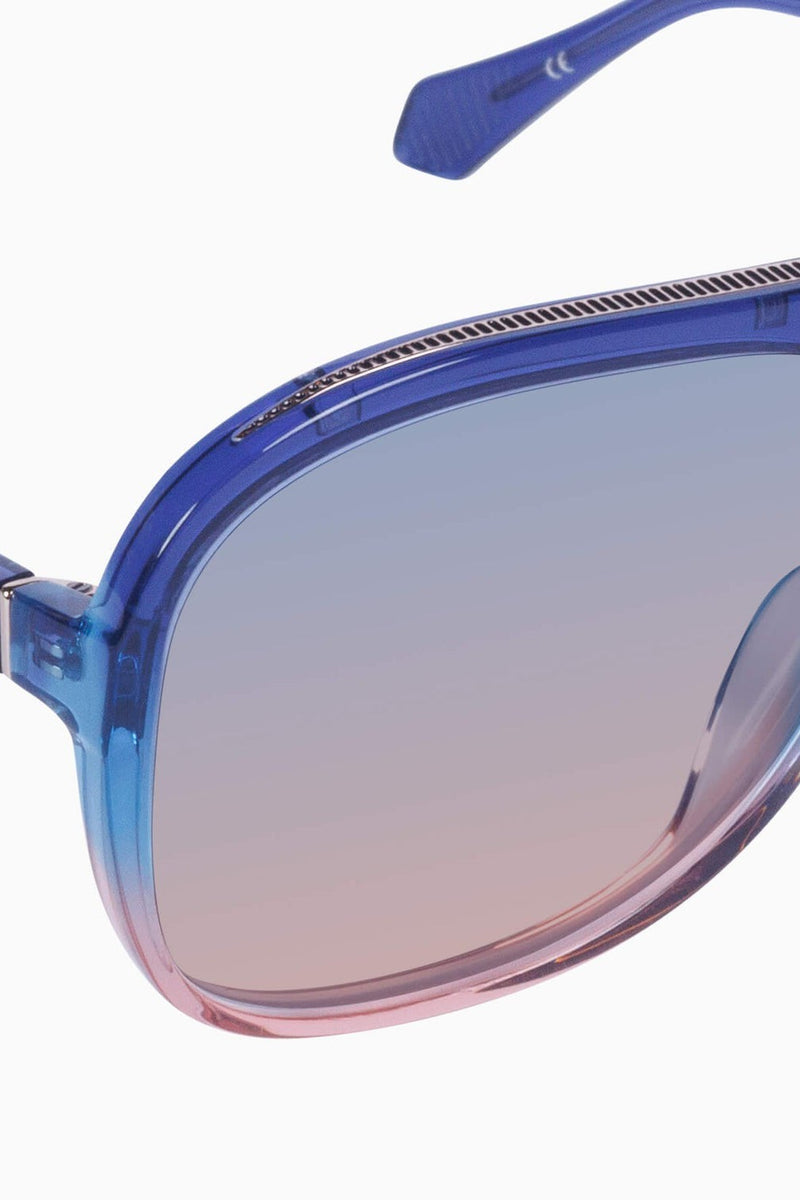 Bang Bang Blue Fade To Rose w. Gold Metal / Blue To Rose Gradient Lens