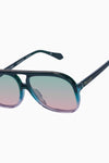 Bang Bang Forest Green Fade To Rose w. Gold Metal / Olive To Rose Gradient Lens