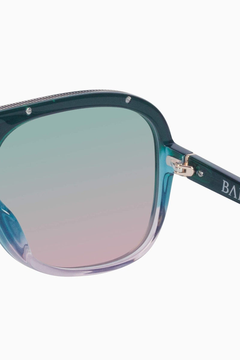 Bang Bang Forest Green Fade To Rose w. Gold Metal / Olive To Rose Gradient Lens