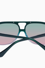 Bang Bang Forest Green Fade To Rose w. Gold Metal / Olive To Rose Gradient Lens