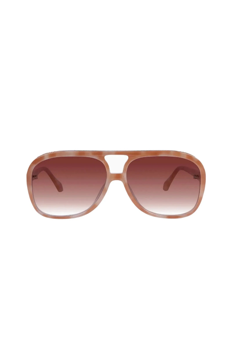 Bang Bang Pastel Tort w. Gold Metal / Dark Orange Gradient Lens