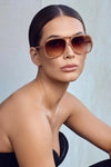 Bang Bang Pastel Tort w. Gold Metal / Dark Orange Gradient Lens
