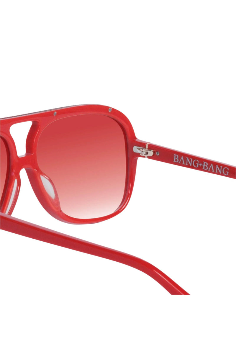 Bang Bang Red w. Gold Metal / Red Gradient Lens