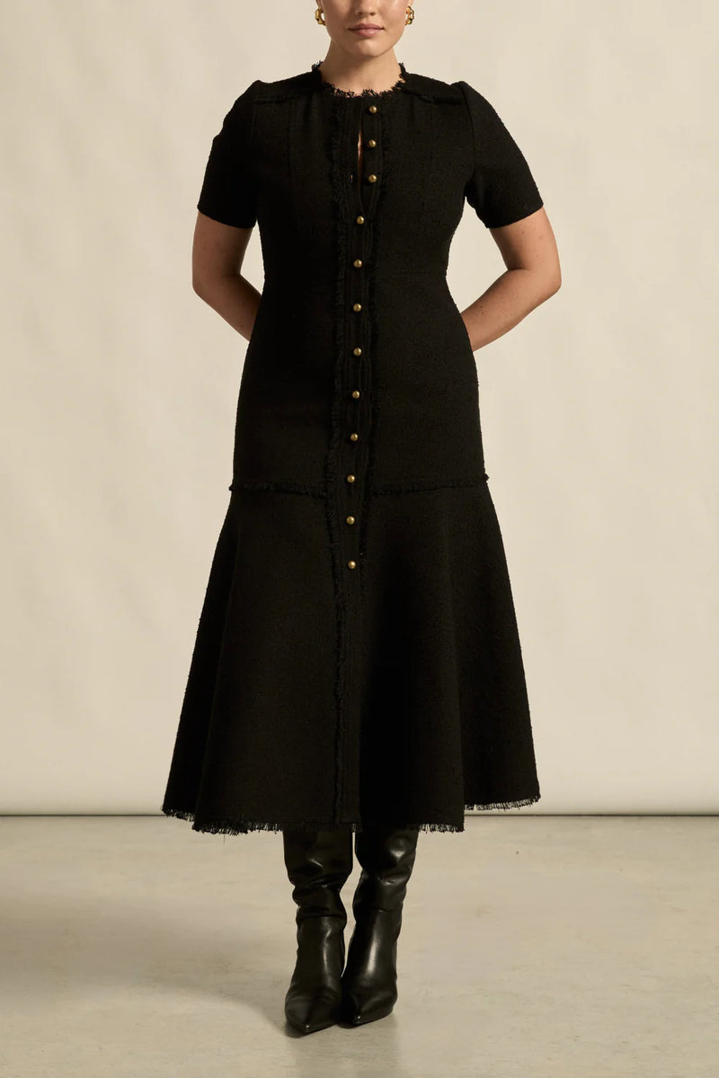 Banter Dress Black Boucle