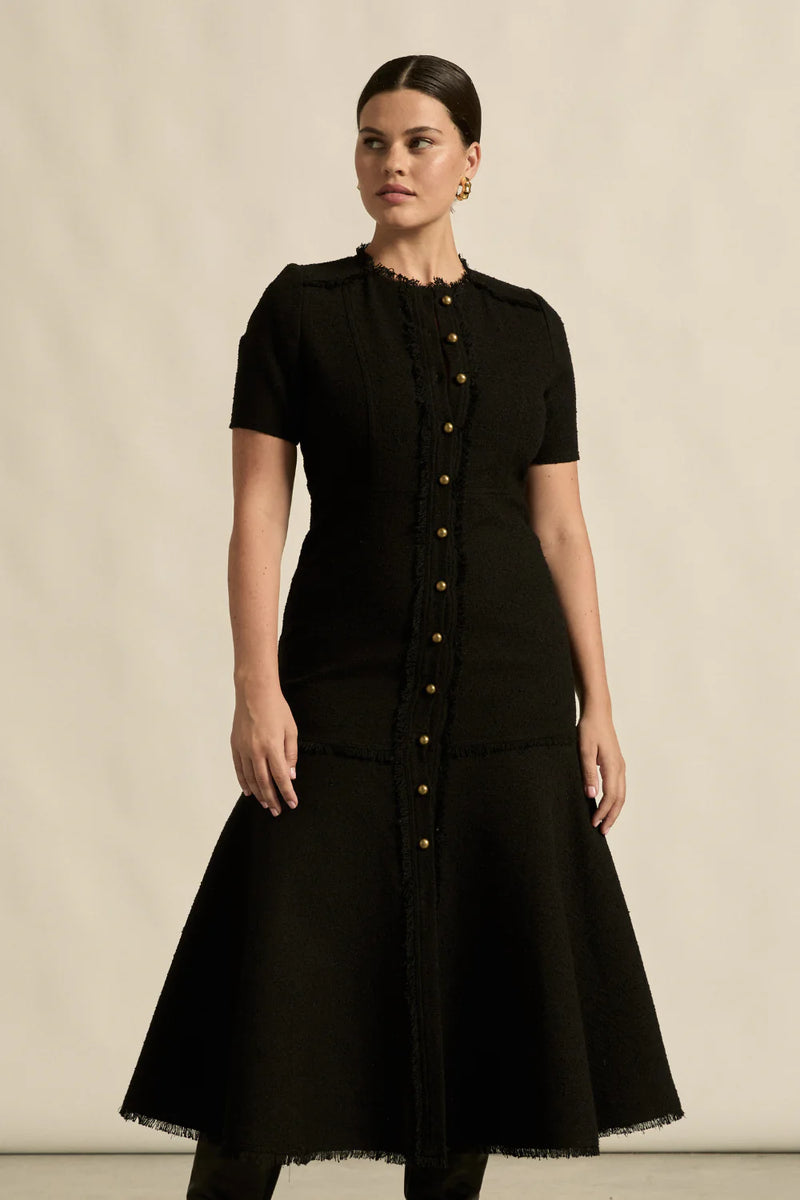 Banter Dress Black Boucle