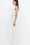 Lou Pinstripe Vest Ivory Pinstripe