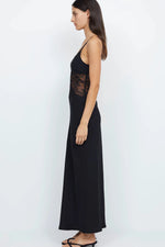 Nora Lace Maxi Dress Black