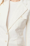 Romona Denim Blazer Pale Ivory