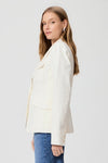 Romona Denim Blazer Pale Ivory