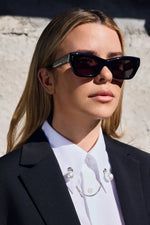 Delancey Gloss Black w. Gold Metal / Black Lens