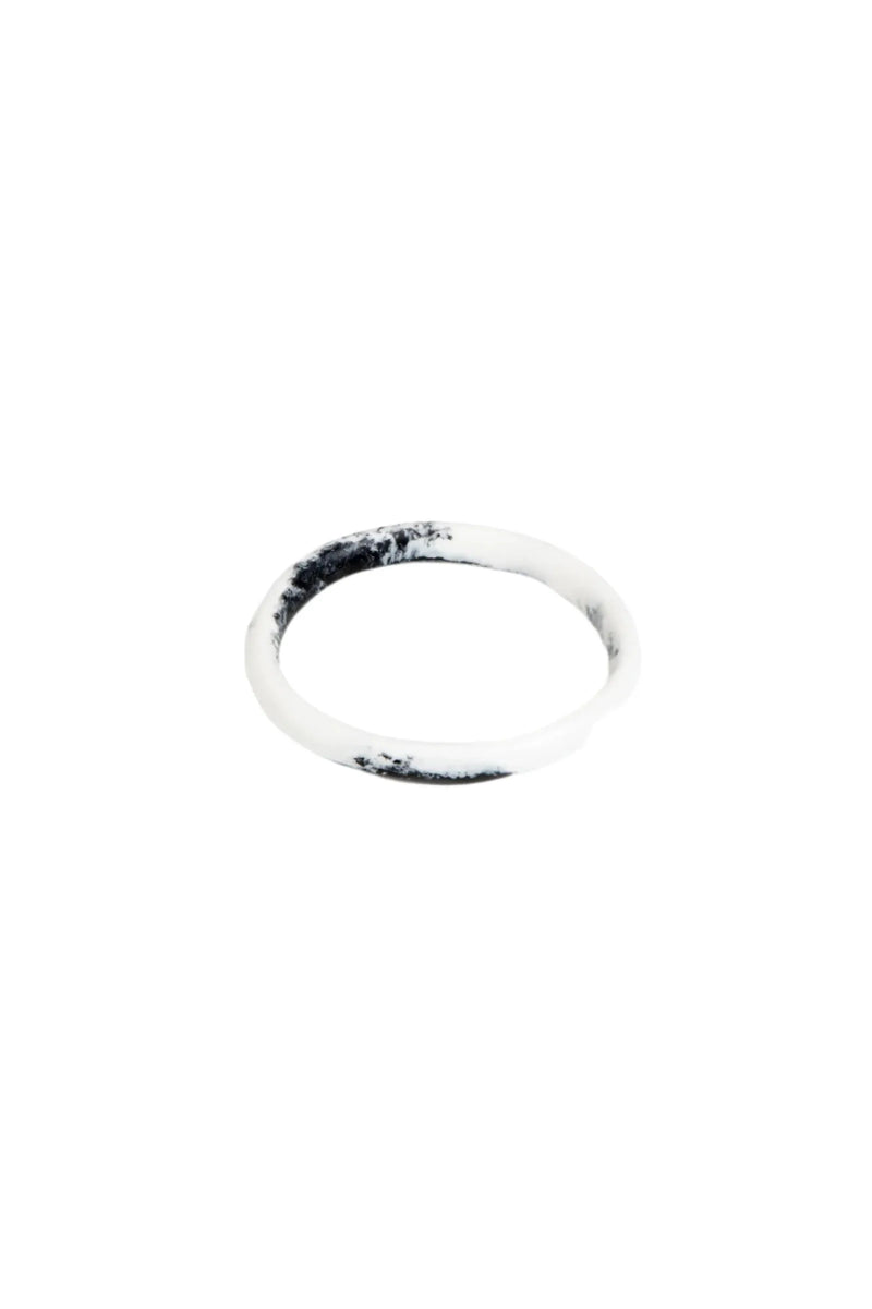 Wishbone Bangle White Marble