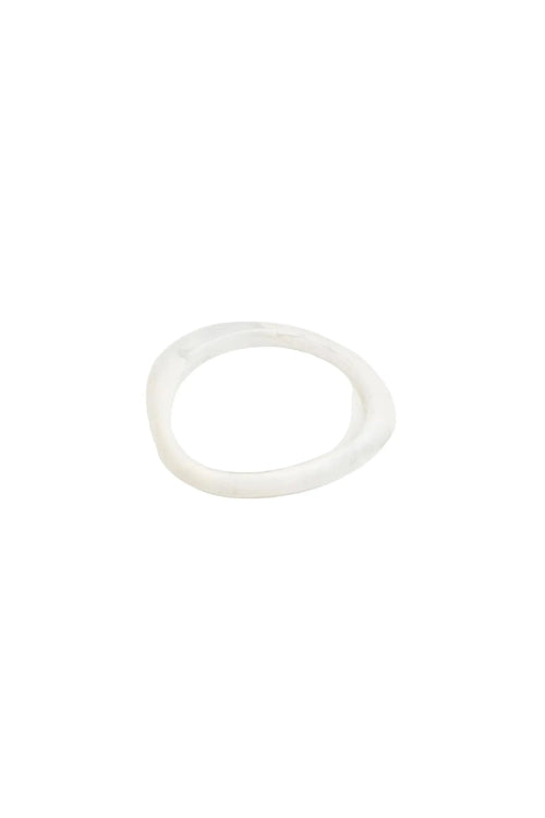 Rock Wishbone Bangle Chalk Swirl