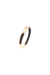 Round Rock Wishbone Bangle Light Horn Gold