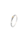 Brass Round Rock Wishbone Bangle Sandy Pearl