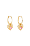 18k Gold Vermeil Connect With Your Heart Hoops