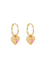 18k Gold Vermeil Connect With Your Heart Hoops