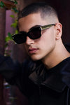 Delancey Gloss Black w. Gold Metal / Black Lens