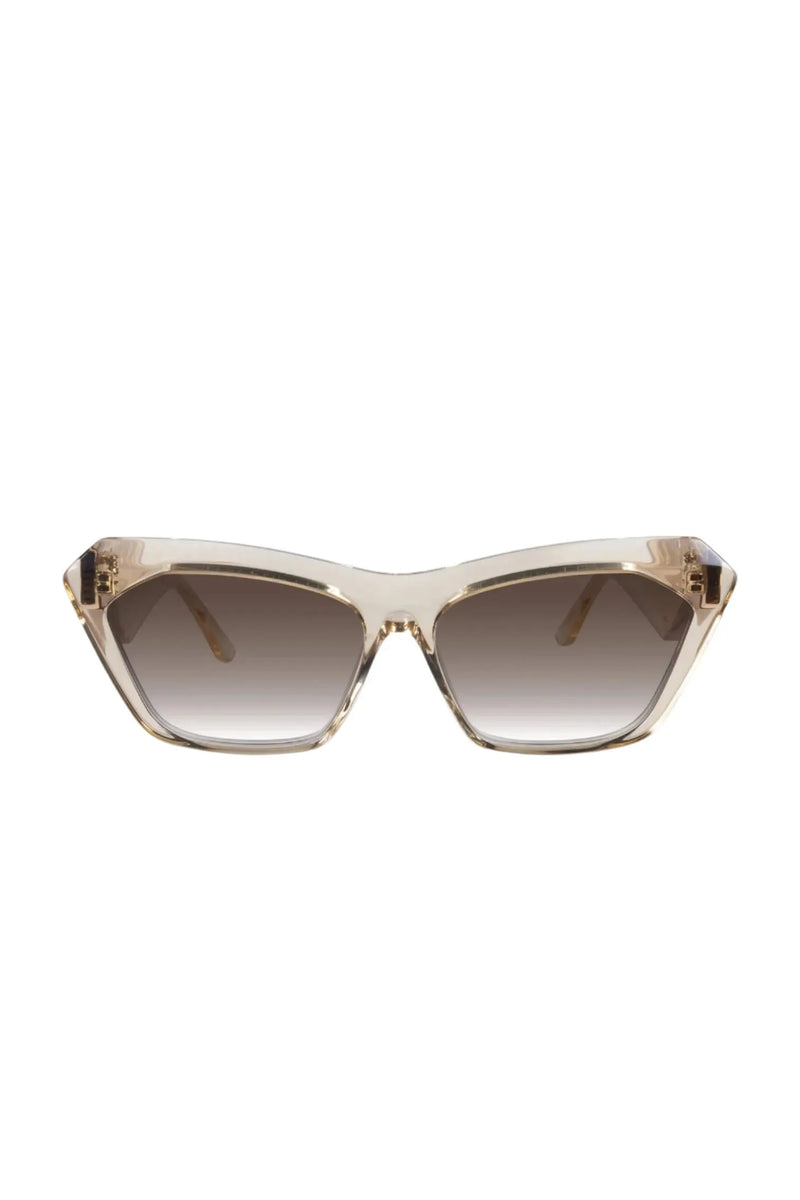 Piaf Champagne w. Gold Metal / Brown Gradient Lens