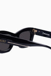 Delancey Gloss Black w. Gold Metal / Black Lens