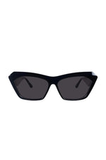 Piaf Gloss Black w. Silver Metal / Black Lens