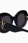 Hollywood Gloss Black w. Gold Metal / Black Lens