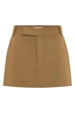 Interchange Tailored Mini Skirt Nut