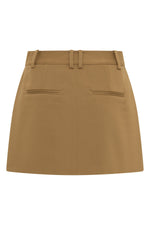 Interchange Tailored Mini Skirt Nut