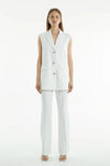 Interchange Tailored Trousers White