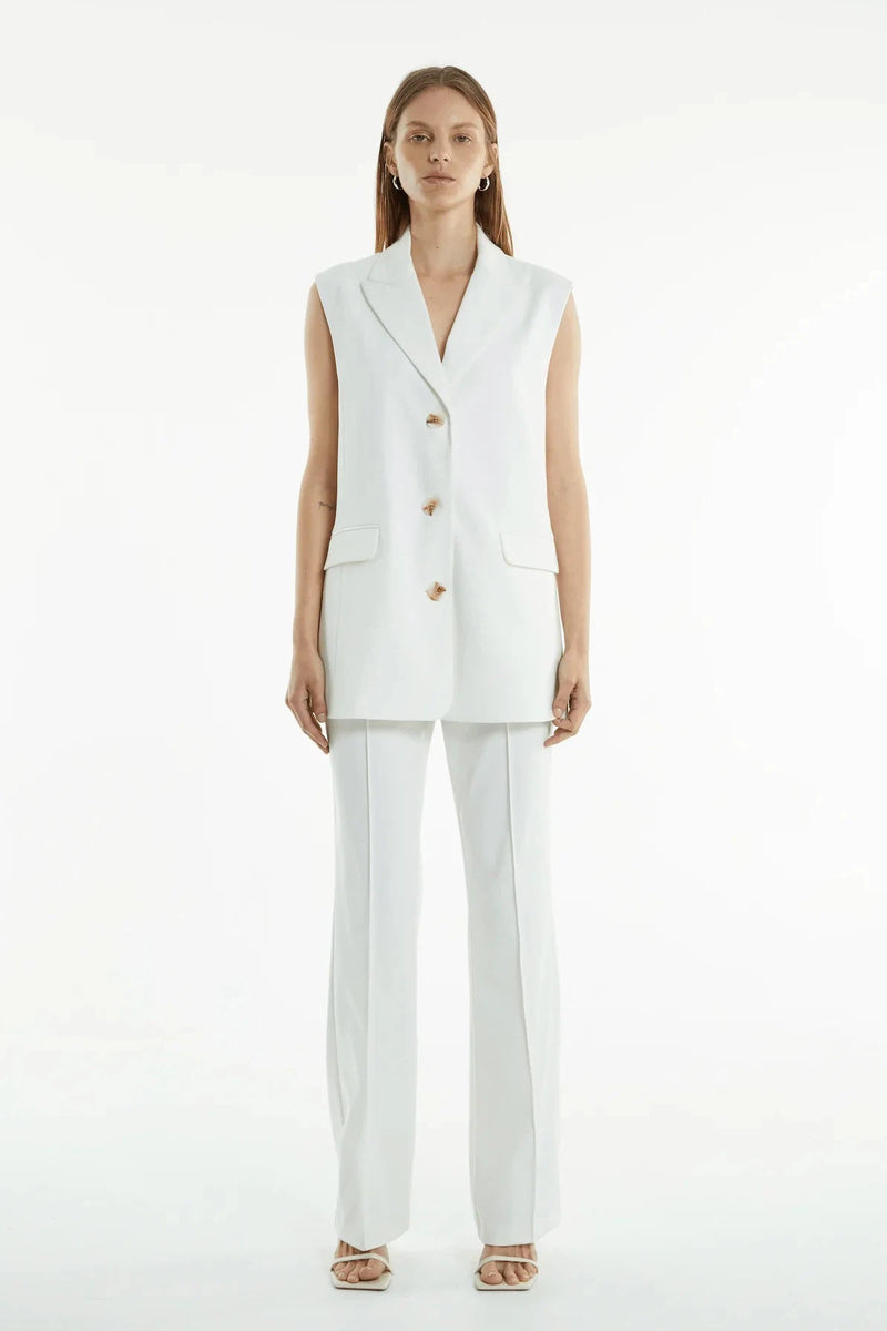 Interchange Tailored Trousers White