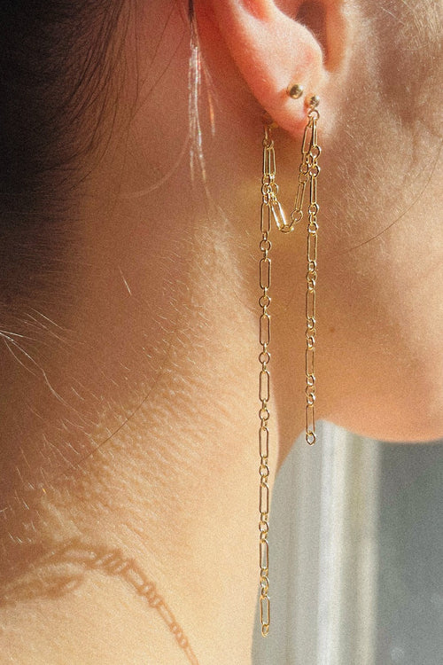 Calla Tassel Earrings Gold