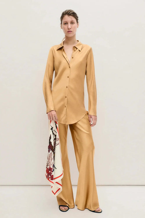 Bias Cut Pants Cowrie