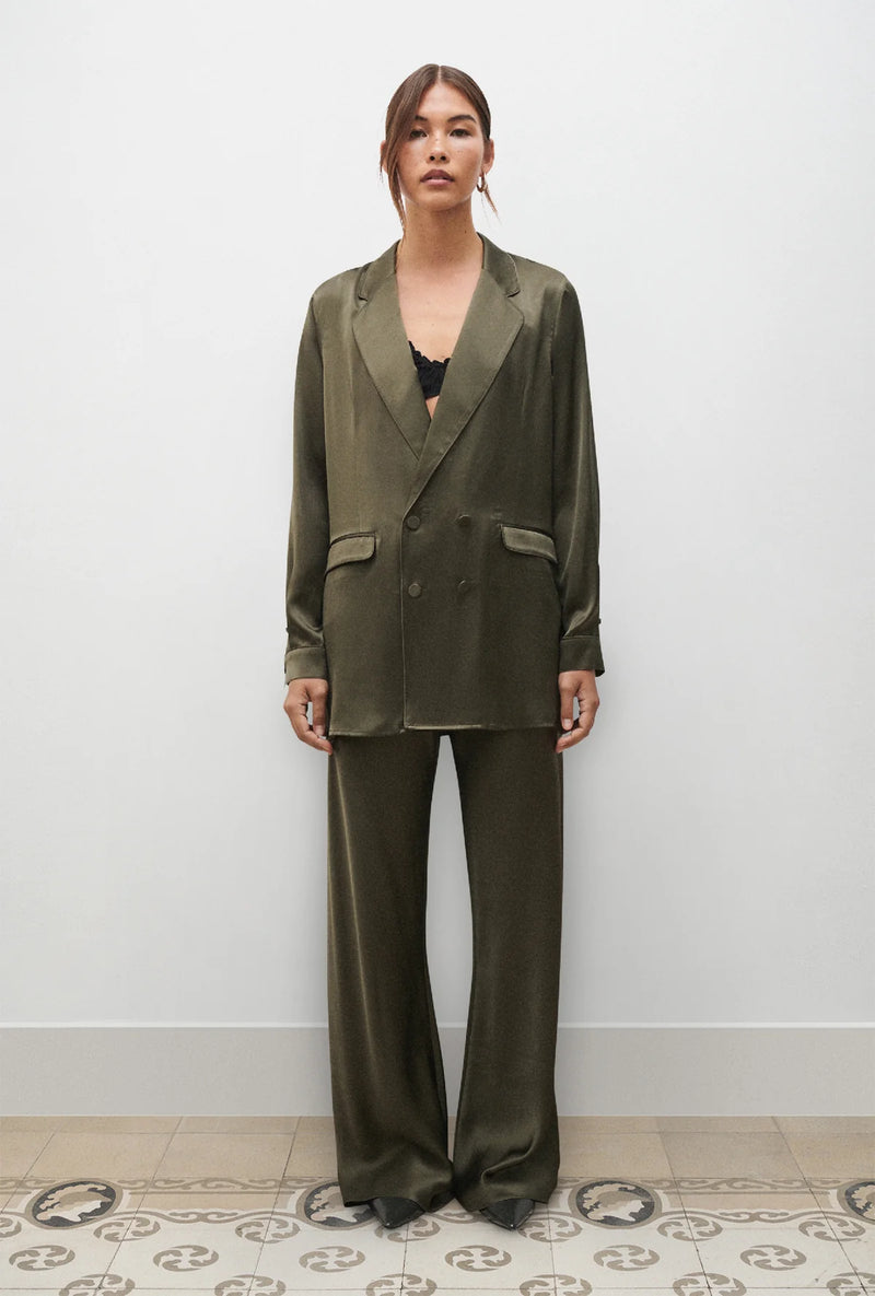Bias Cut Pants Pine
