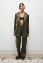 Bias Cut Pants Pine