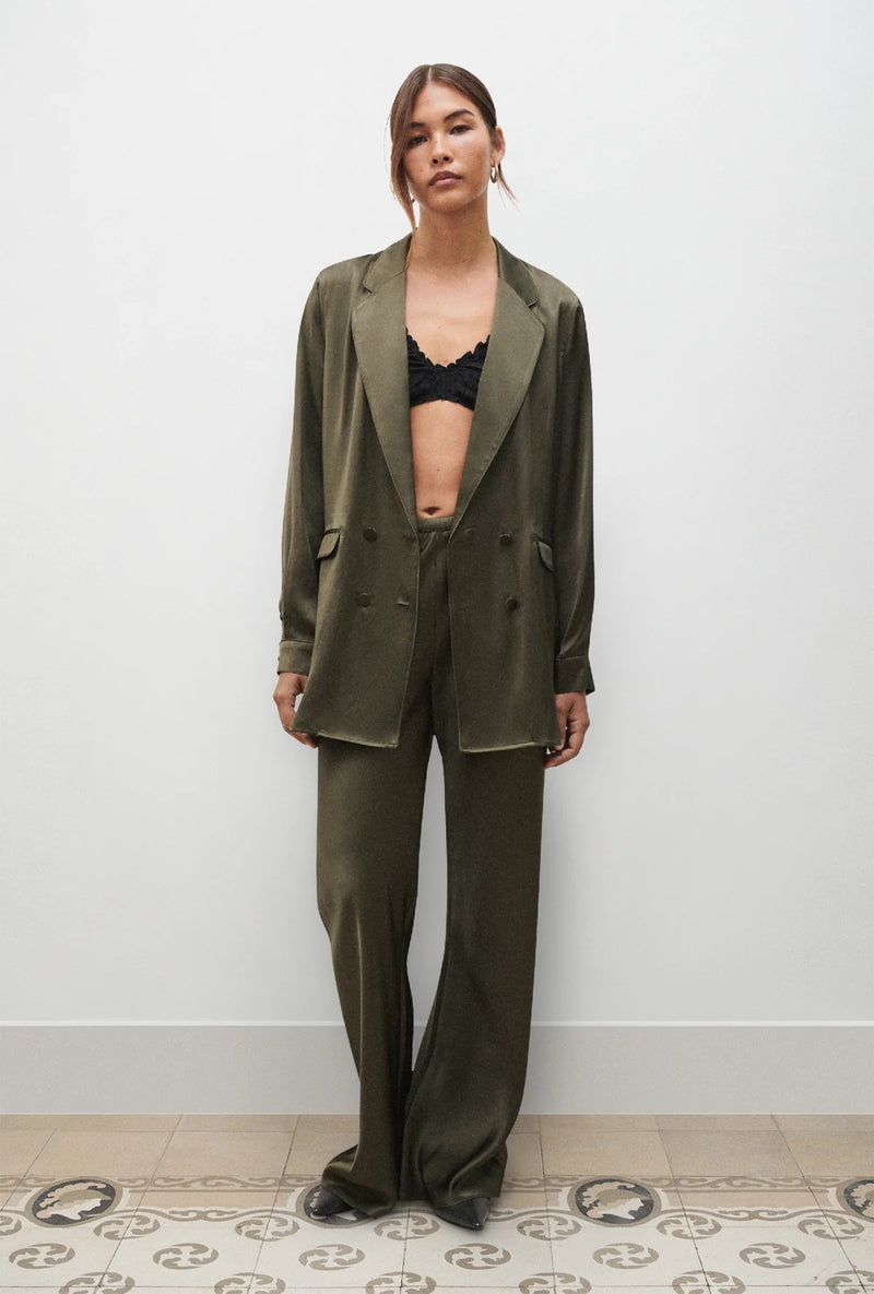 Bias Cut Pants Pine
