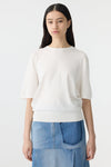 Mercerised Cotton Knit T.Shirt Natural