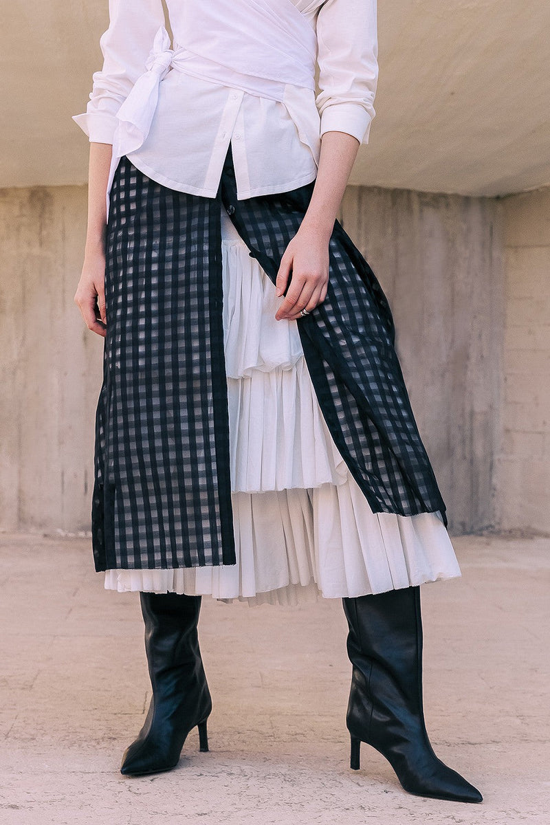 Conday Skirt Black/Ecru