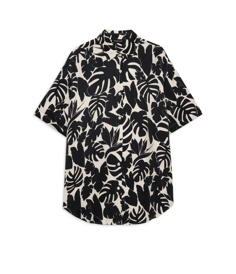 Tristan Shirt Black Bird of Paradise