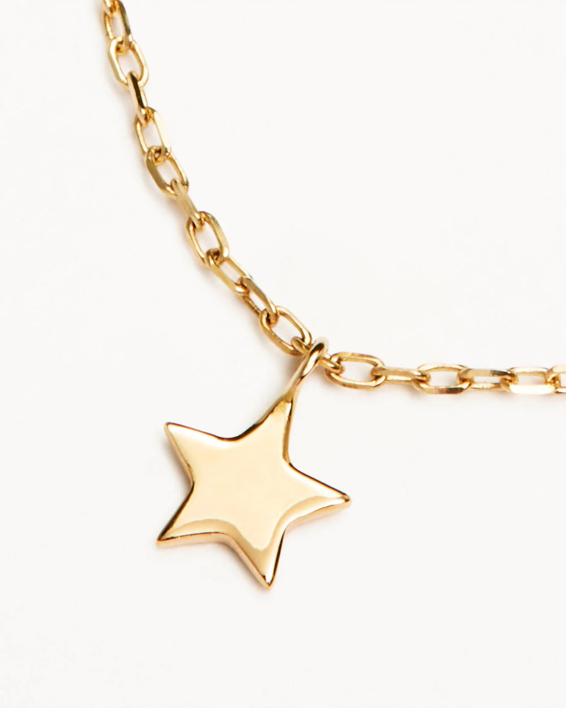 14k Solid Gold Sky Necklace