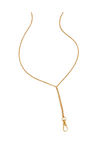 18k Gold Vermeil Your Story Albert Clasp Lariat Necklace