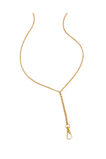 18k Gold Vermeil Your Story Albert Clasp Lariat Necklace