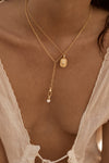 18k Gold Vermeil Your Story Albert Clasp Lariat Necklace