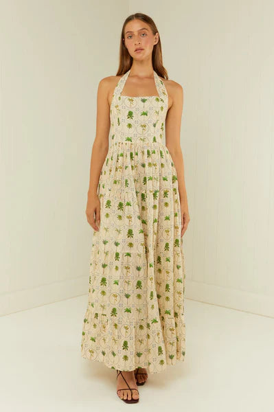 Willow Dress Tropical Palms