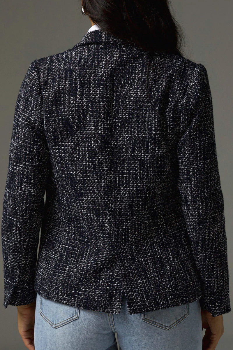 Poise Jacket Black/White Boucle