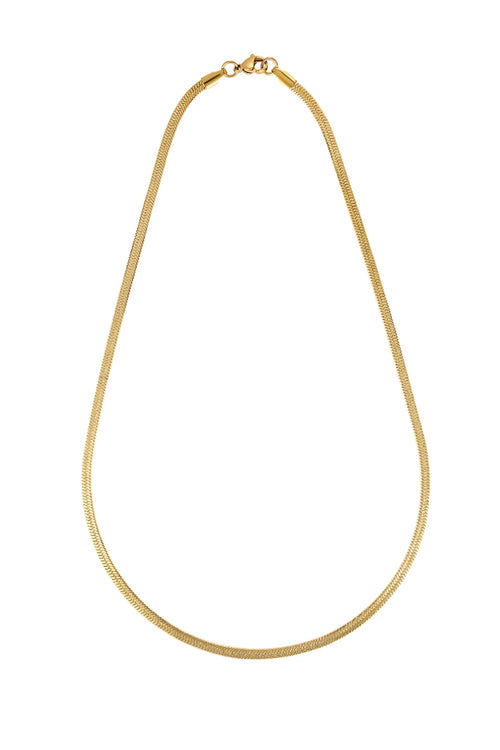 Hailey Snake Necklace 3mm Gold