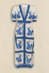Portrait Dress Azure Collage