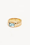 18k Gold Vermeil Calm Your Soul Topaz Ring