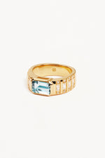 18k Gold Vermeil Calm Your Soul Topaz Ring